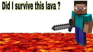 It is impossible to avoid lava || minecraft lava || #minecraft #minecraftstory