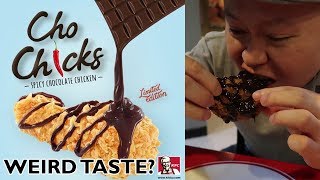 Weird? Fried Chicken + Spicy Chocolate Sauce KFC's New Menu (Cho Chicks)