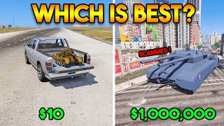 $10 TANK VS $1 MILLION TANK IN GTA 5