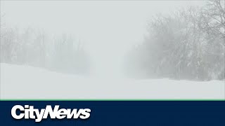 Spring snowstorm hits Southern Manitoba