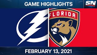 NHL Game Highlights | Lightning vs. Panthers – Feb. 13, 2021