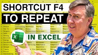 Excel Repeat Marvel: F4 to Repeat - Episode 2138