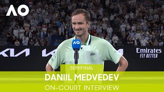 Daniil Medvedev On-Court Interview (SF) | Australian Open 2022