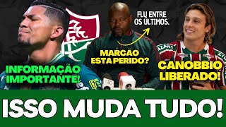 🚨INFORMAÇÃO IMPORTANTE SOBRE RONY, MARCÃO FALOU SOBRE DERROTA DO FLUMINENSE, CANOBBIO LIBERADO