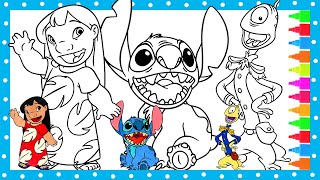 Coloring Lilo and Stitch Coloring Book Pages | HAPPILY SNOWBALL