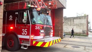 Chicago Fire Dept Truck 35 Responding