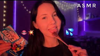 ASMR For People Who LOVE Wet Mouth Sounds (spit painting, honeycomb, poprocks, gum chewing etc)💥👄💦