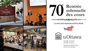 Rentrée solennelle des cours 2023