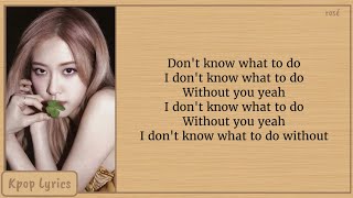 Download BLACKPINK Don't Know What To Do Easy Lyrics mp3