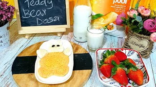 Dosa Shapes | Kids Breakfast Recipe | How to make Dosa Shapes | Teddy Bear Dosa | San Kitchen