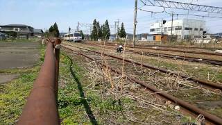 2015.4.26 さくら号 JR奥羽線より内陸線鷹巣駅へ据付け