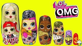 LOL Surprise OMG Big Sisters Nesting Dolls Swag, Neonlicious, Royal Bee, Lady Diva