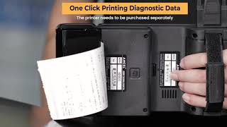 How to Use ANCEL HD001 to Print Diagnosis Report Printer for HD3100 HD3200 Heavy Duty Truck Scanner