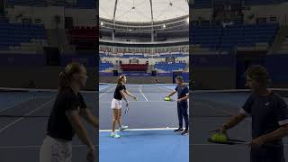 Lyuda Samsonova Practice in #wtaelitetrophy #zhuhai #lyudasamsonova #samsonova #tennis #wta