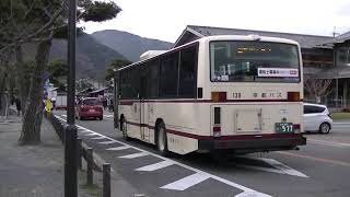 京都バス 日野ブルーリボンシティ(138号車) 73系統  嵐山(Dのりば)発車