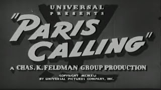 Paris Calling (1941) 📽Classic War Drama Movie📽 Randolph Scott, Elizabeth Bergner