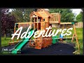 Backyard Discovery Skyfort II Wooden Swing Set with the Speedy Slide Complete Build in 10 days!