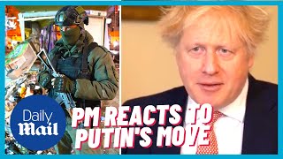 BREAKING: Putin and Russia 'bent' on invasion of Ukraine says Boris Johnson