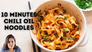 10 Minutes Spicy Garlic Chili Oil Noodles