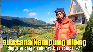 Suasana kampung dataran tinggi Dieng