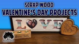 Quick Scrap Wood Valentine's Day Project ideas