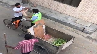 Watch: Nabha residents shower sanitation worker with affection, flowers amid corona crisis