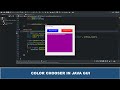 Java GUI Tutorial #54 - Color Chooser In Java GUI Using JColorChooser Class