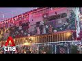 Residential street in Manila transforms into Christmas wonderland