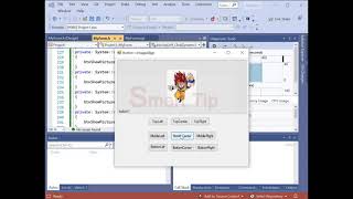 c++/cli windows forms (button ImageAlign) visual c++ Windows Form Clr Cli 2022) visual studio code