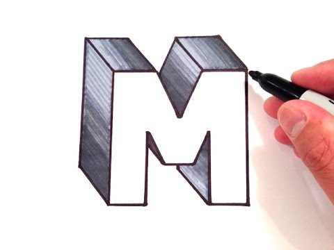 How To Draw The Letter M In 3d Youtube How To Draw The Letter M In 3d Youtube