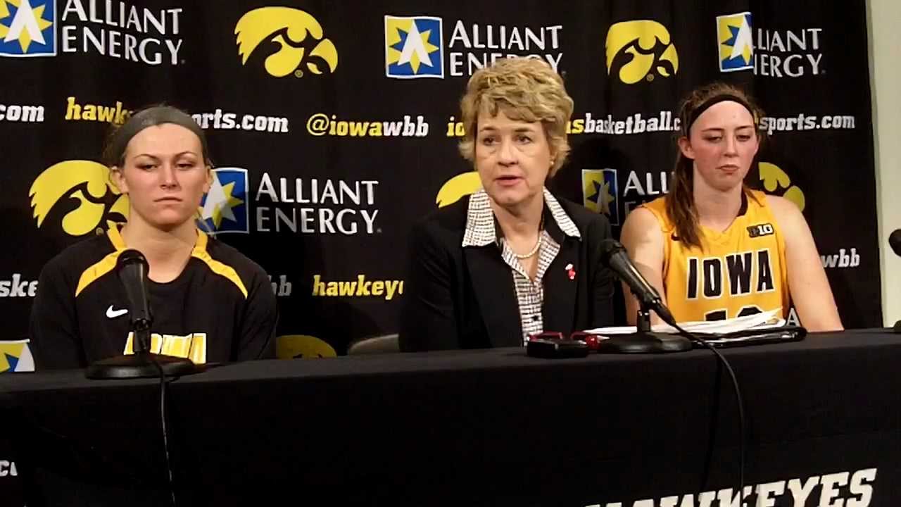 Iowa WBB Penn State Postgame - YouTube