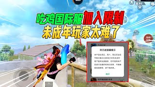 不摸鱼：吃鸡国际服作出限制！未成年玩家哭晕在厕所！【和平精英】