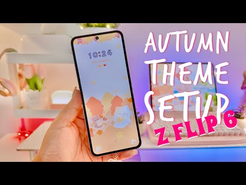 CONFIGURACIÓN DEL TEMA OTOÑO DEL SAMSUNG Z FLIFE 6 | OTOÑO 2024