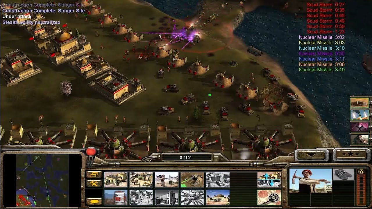 Command Conquer Generals Zero Hour Gla Toxin Generals 1 Vs 7 China