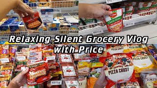 Relaxing Silent Grocery Vlog with Price in Shopwise Supermarket July 2023 ASMR No Talking Haul