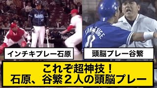 【信じられない超神技】カープ石原、ベイスターズ谷繁２人の頭脳プレー