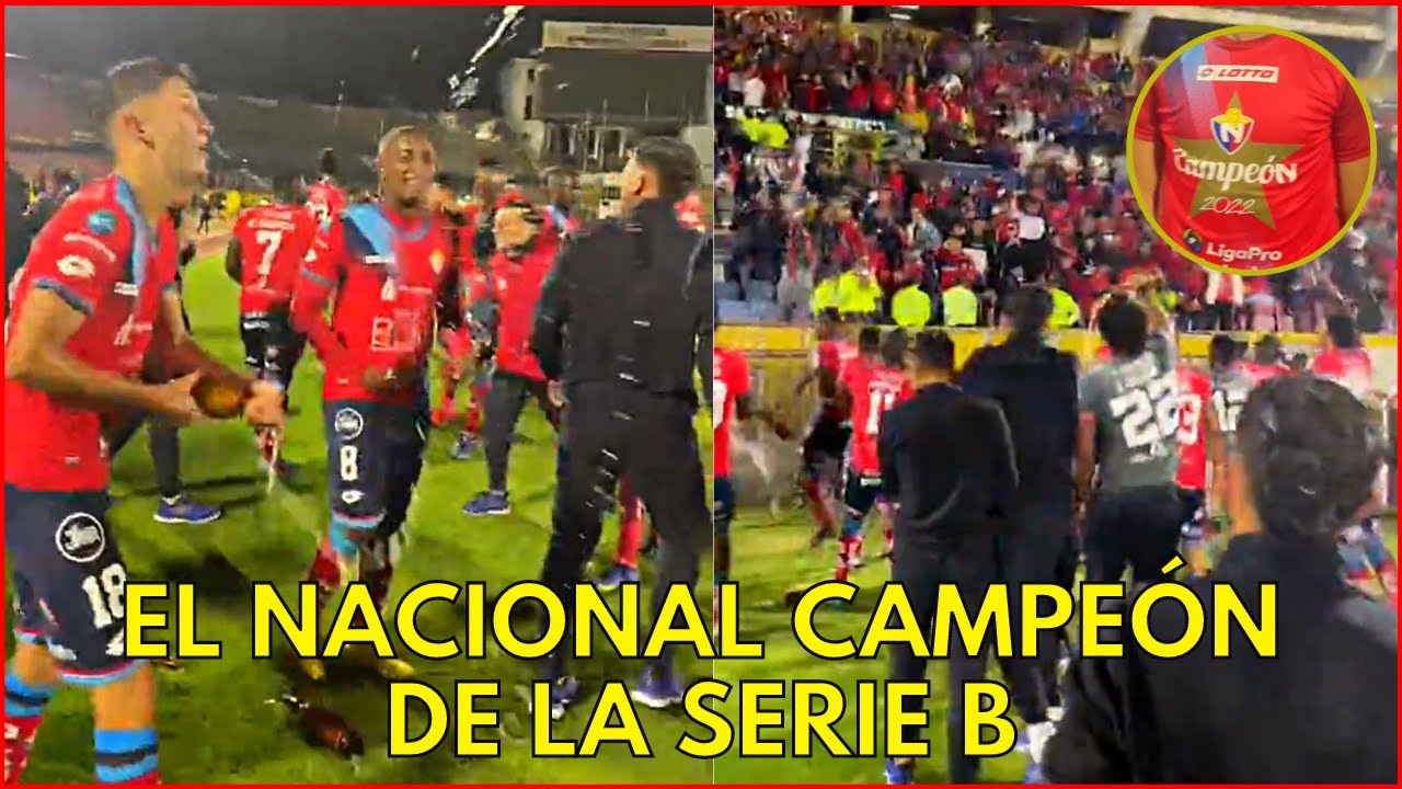 El Nacional Festeja Su Título Obtenido En La Serie B - YouTube