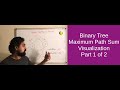 Binary Tree Maximum Path Sum | Part 1 of 2 | Leetcode 124 | Hard | Visualization | Phani Thaticharla