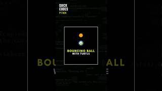 Bouncing ball⚽with python Turtle #python #turtle #turtlepython #coding #programming