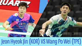 Wang Po Wei (TPE) vs Jeon Hyeok Jin (KOR) | R32 Princess Sirivannavari Thailand Masters 2025