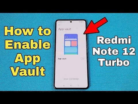 cómo habilitar la bóveda de aplicaciones, deslice el dedo para acceder a la derecha solo en el teléfono Redmi Note 12 Turbo