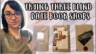 TRYING 3 BLIND DATE WITH A BOOK ETSY SHOPS * Ordering \u0026 Unboxing *