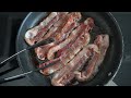 bacon sizzling asmr 4k relaxing cooking sounds for ultimate pleasure 1 hour loop