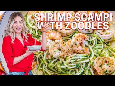 Easy Shrimp Scampi with Zucchini Noodles