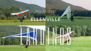 Ellenville Hang Glider Landings Compilation - July 31, 2021