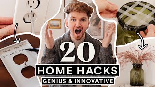 20 GENIUS Home Hacks That CHANGED MY LIFE 🏠  DIY Hacks to Save Time + Money!
