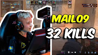 15 Y.O Swedish TALENT MaiL09 drops 32 Kills vs FACEIT 3200 ELO! MaiL09 POV (Dust2)