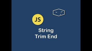 string trim end in javascript