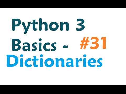 Python 3 Programming Tutorial - Dictionaries Python 3 Programming Tutorial - Dictionaries