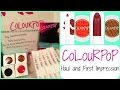 💙ColourPop Haul and First Impressions💙